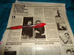 Coleccionismo de revistas: RECORTE : PACO ORTEGA E ISABEL MONTERO, REVELACION DEL FLAMENCO POP. LECTURAS, MARZO 1989